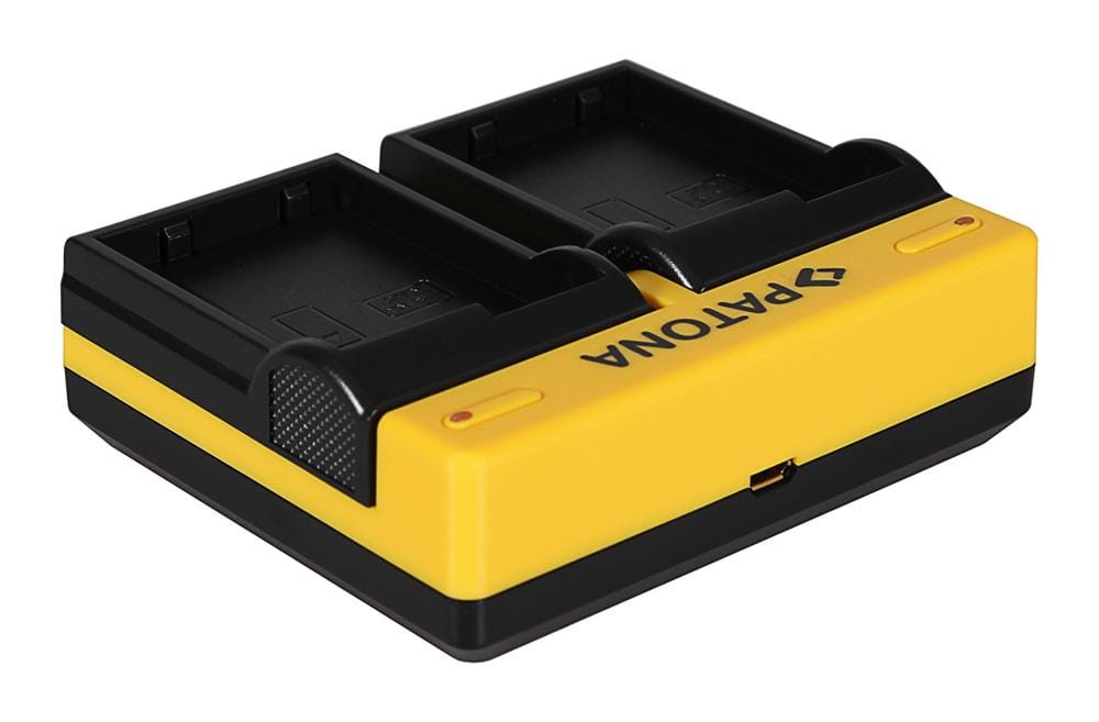 Carregador Dual PATONA para Nikon EN-EL15 1 V1 EN-EL15 D600 D610 D7000 D7100 D800 D8000 incl. Micro-USB