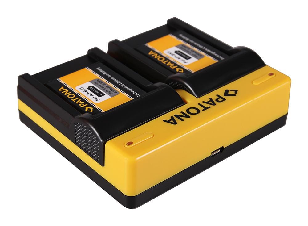 Caricatore Dual PATONA per Sony NP‑BN1 Cybershot DSCT99 DSC T99 DSCTX5 DSC TX5 DSCTX7 con Micro‑USB