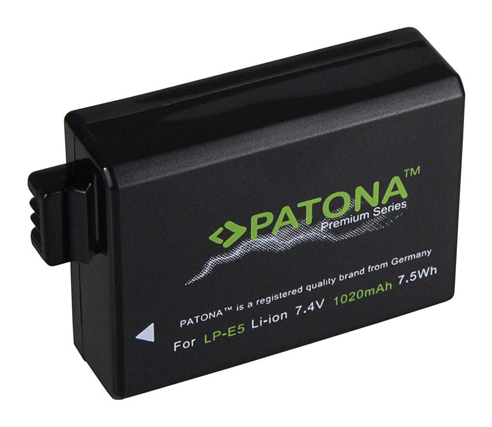 PATONA Batería Premium para Canon LP‑E5 LPE5 EOS 450D 500D 1000D PATONA Batería Premium para Canon LP‑E5 LPE5 EOS 450D 500D 1000D