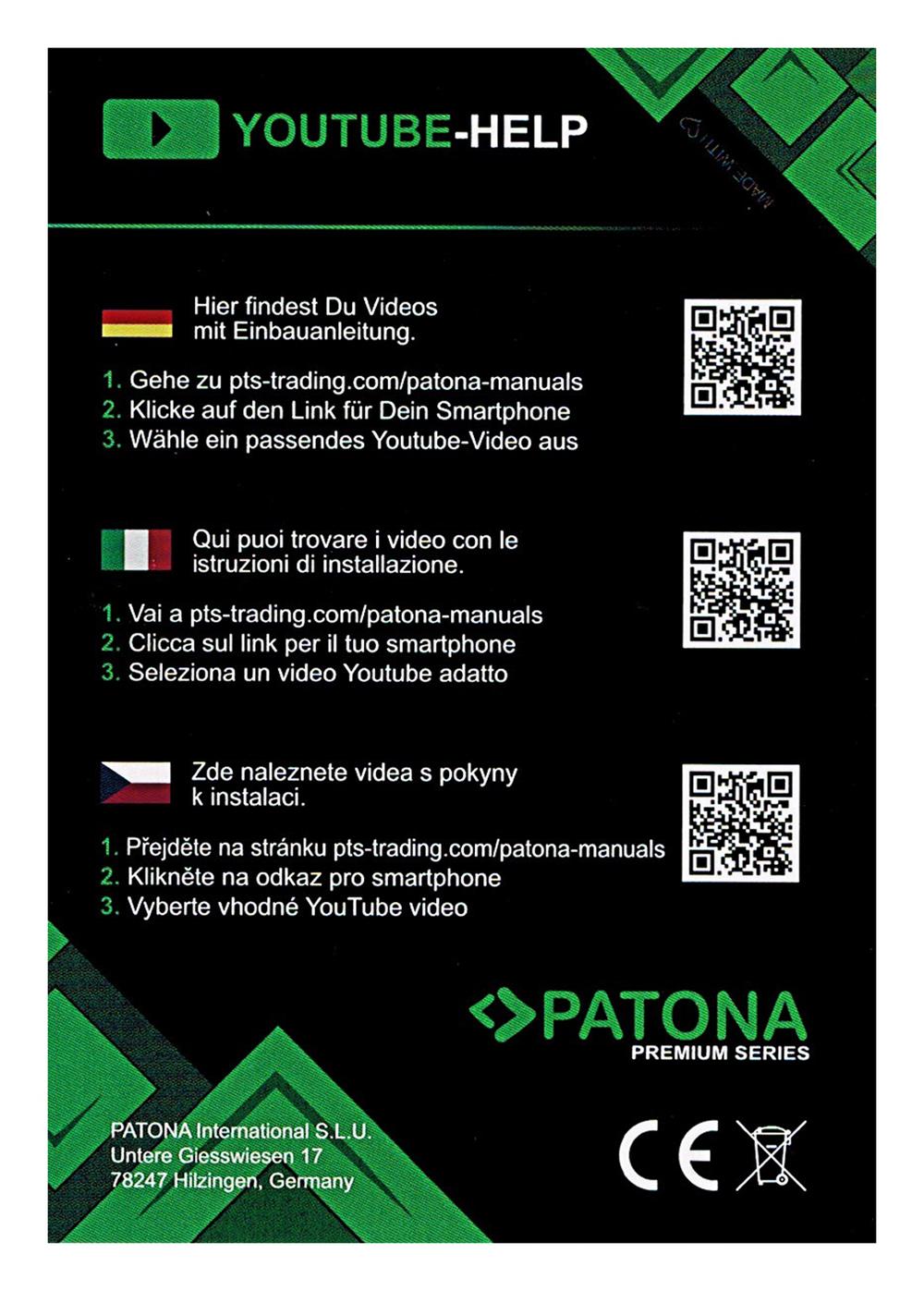 PATONA Bateria Premium para Apple iPhone SE 616-00107 incl. conjunto de ferramentas