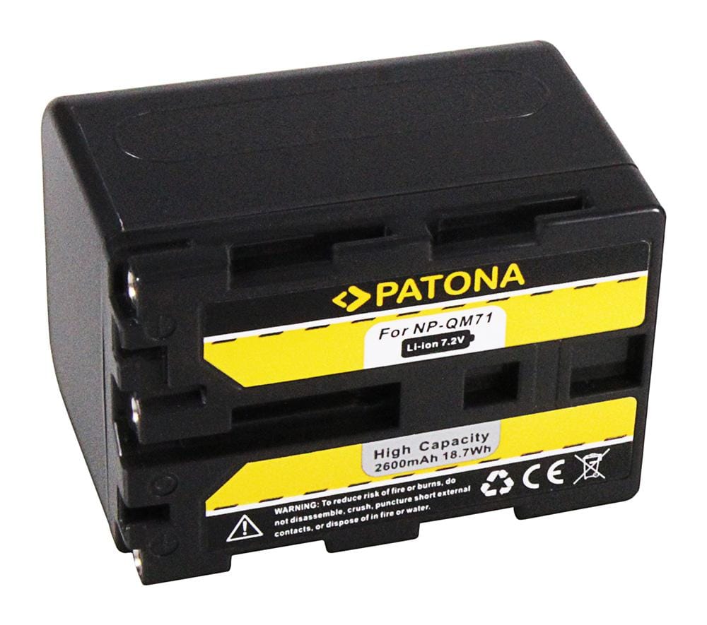 PATONA batería para Sony NP-FM71 NP-QM70 NP-FM70 NP-QM7 CCD-TRV138