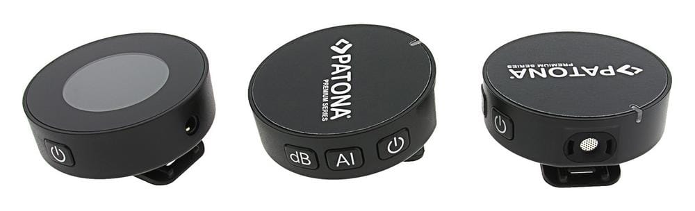 PATONA Premium AI Lavalier‑Microfono PTS‑I21S – set Lavalier senza fili con due trasmettitori e ricevitore PATONA Premium AI Lavalier‑Microfono PTS‑I21S – set Lavalier senza fili con due trasmettitori e ricevitore