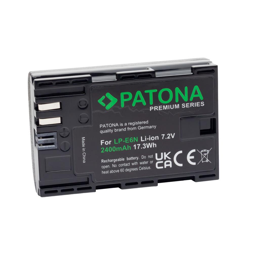 PATONA Batteria Premium per Canon LP‑E6N LPE6N XC10 EOS R EOS 80D 7D 70D 6D 60D PATONA Batteria Premium per Canon LP‑E6N LPE6N XC10 EOS R EOS 80D 7D 70D 6D 60D