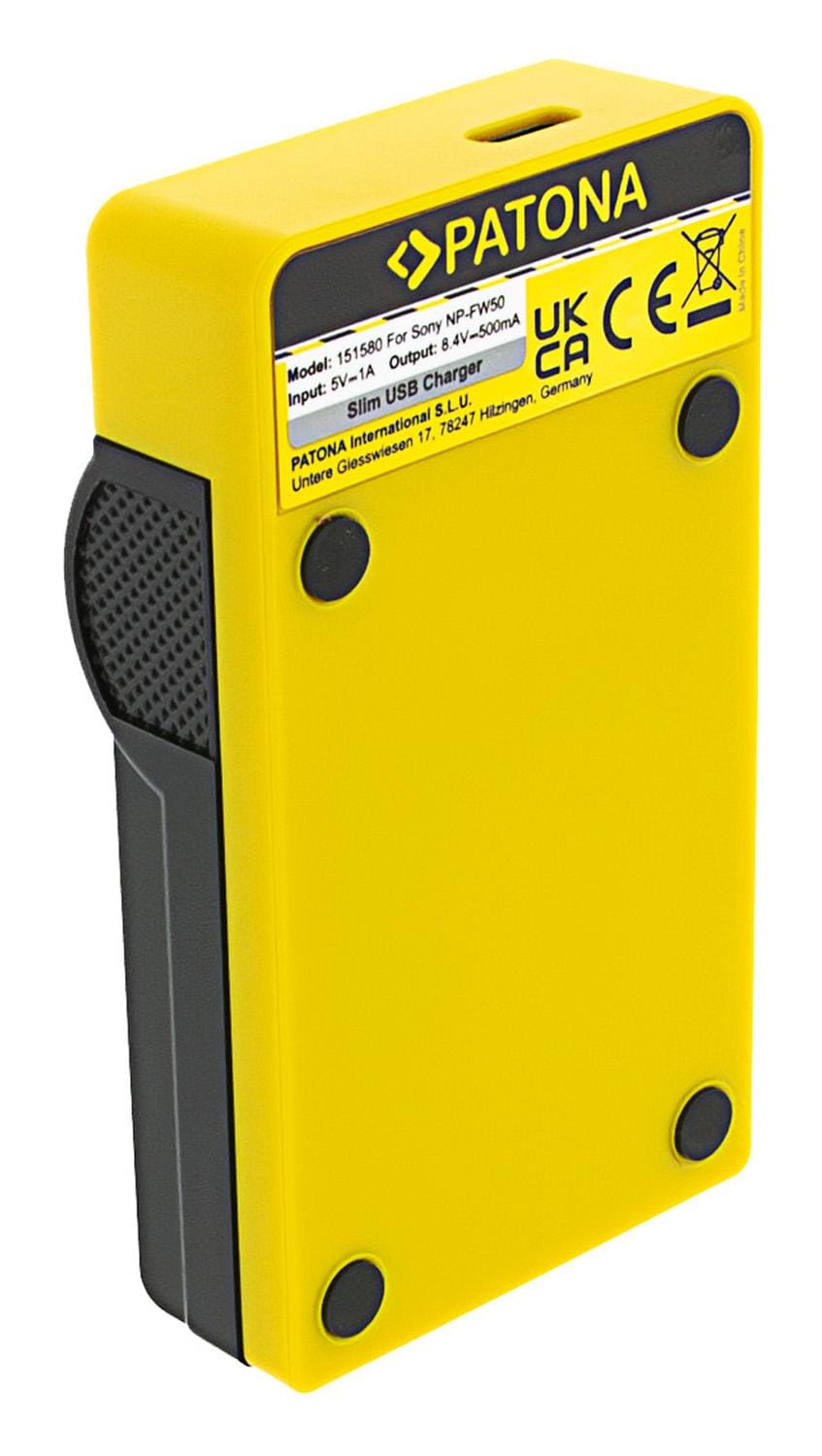 PATONA Slim USB Charger with USB‑C Input for Sony NP‑FW50 Batteries NEX 3 NEX 3C NEX 5 NEX 5A RX1R III DSC‑RX PATONA Slim USB Charger with USB‑C Input for Sony NP‑FW50 Batteries NEX 3 NEX 3C NEX 5 NEX 5A RX1R III DSC‑RX