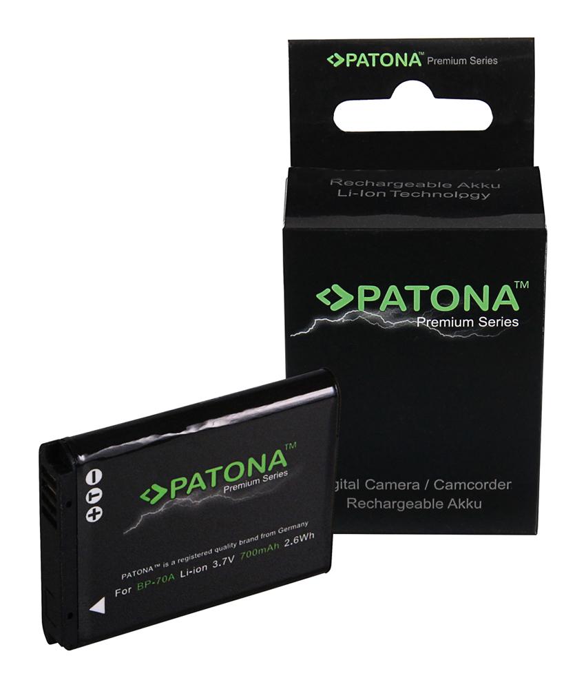 PATONA Premium batería para Samsung ES-65 ES-70 PL-80 PL-100 BP-70A BP70A