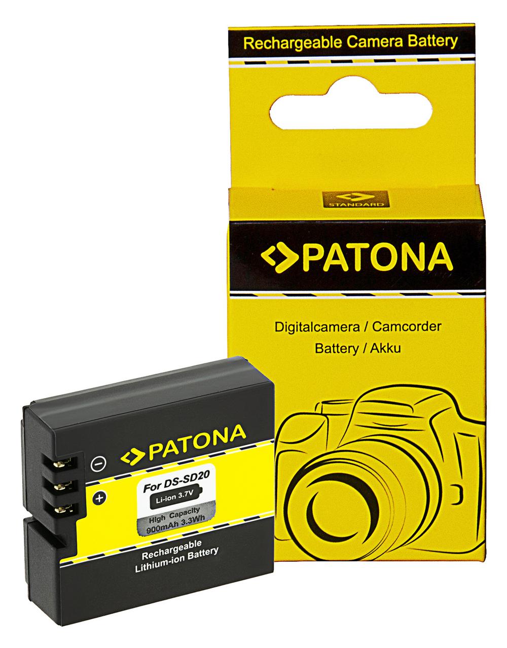 PATONA Battery for Rollei Bullet 3s 4s 5s DS‑SD20 Astak CM‑7200 HD Star 60 PATONA Battery for Rollei Bullet 3s 4s 5s DS‑SD20 Astak CM‑7200 HD Star 60