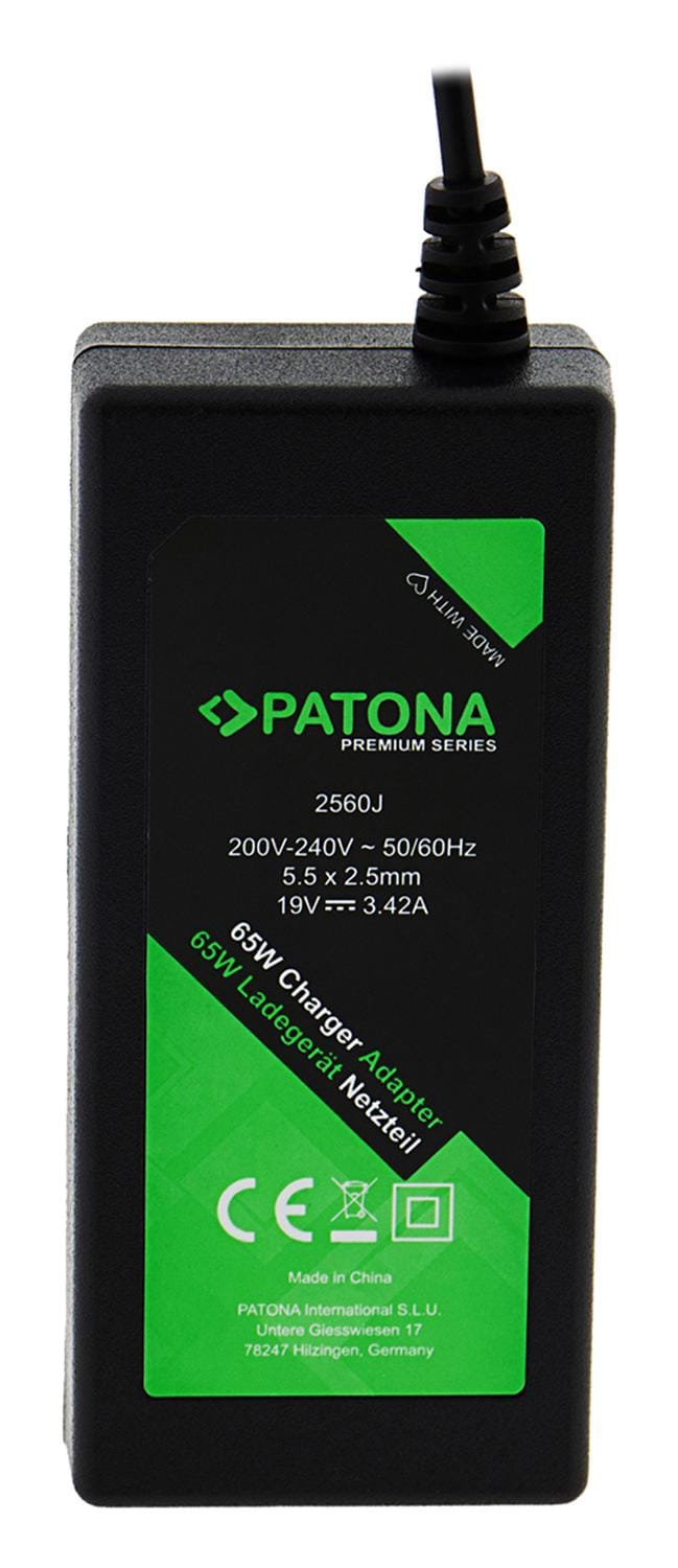 PATONA Adaptateur secteur premium 19V 3,42A 65W pour Acer TravelMate Aspire 1200 1410 1690