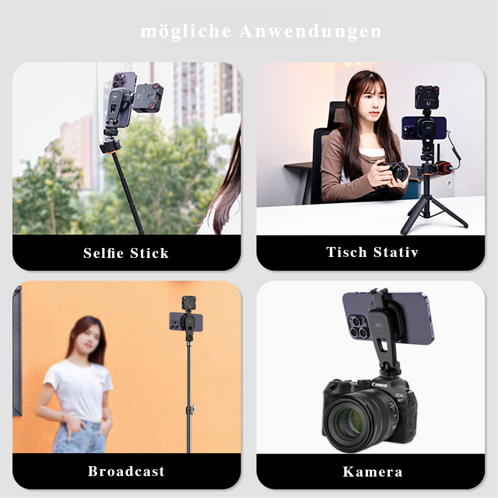 Tripod set with MagSafe smartphone holder Tripod set with MagSafe smartphone holder
