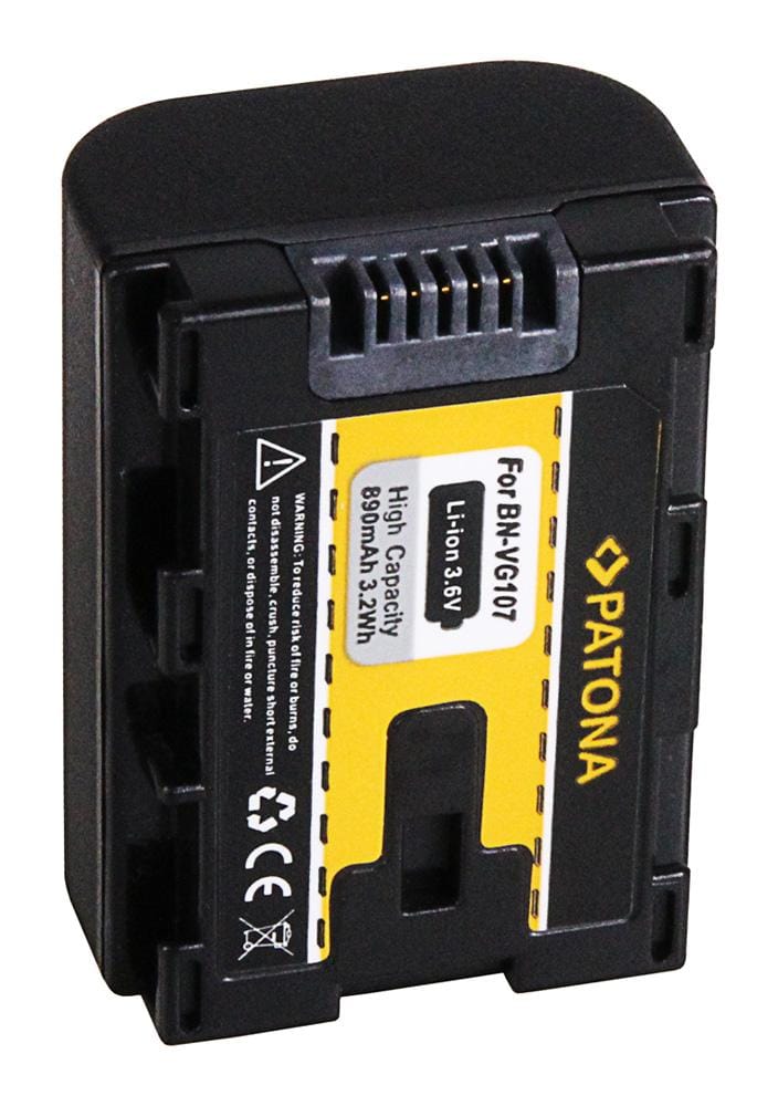 PATONA batteria per JVC BN-VG107 BN-VG107AC BN-VG107E BN-VG107EU GZ-G5 GZ-GX1
