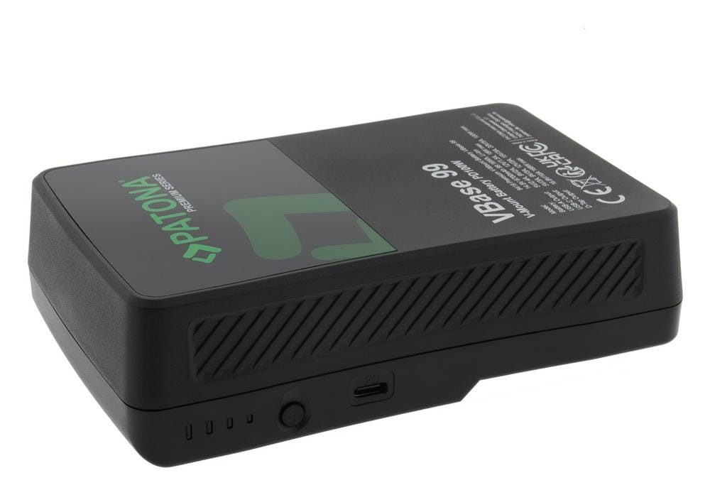 PATONA Premium Batterie V‑Mount VBase 99 PD 100W 99Wh USB‑C USB‑A D‑Tap Cellules Samsung avec Hardcase