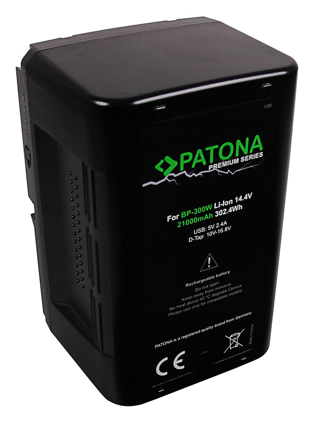 PATONA Premium V-Mount Battery 302Wh for Sony BP300W DSR 250P 600P 650P 652P