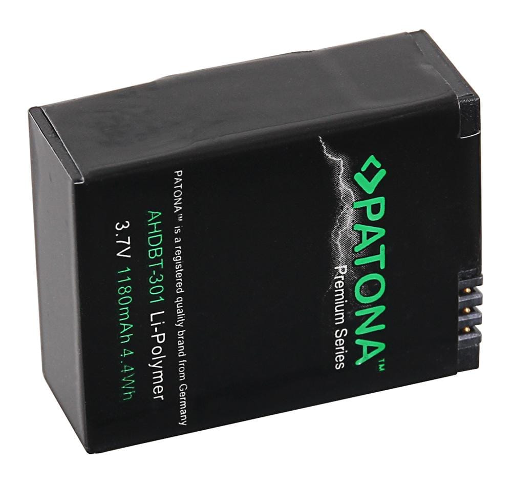 PATONA Batería Premium para GoPro HD Hero 3+ AHDBT302 AHDBT301 AHDBT201 PATONA Batería Premium para GoPro HD Hero 3+ AHDBT302 AHDBT301 AHDBT201