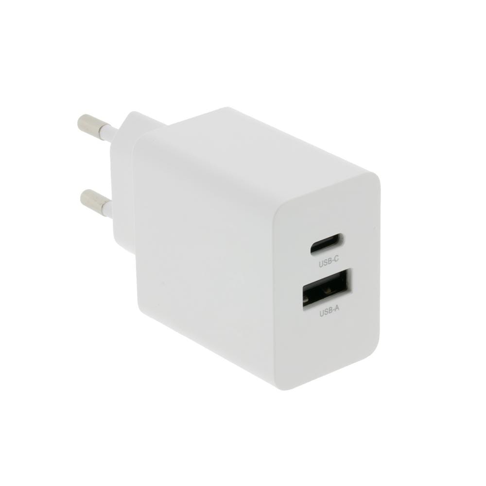 PATONA Premium GaN 35W Adattatore bianco con 1x USB‑C e 1x USB‑A, PD3.0 e QC3.0 PATONA Premium GaN 35W Adattatore bianco con 1x USB‑C e 1x USB‑A, PD3.0 e QC3.0