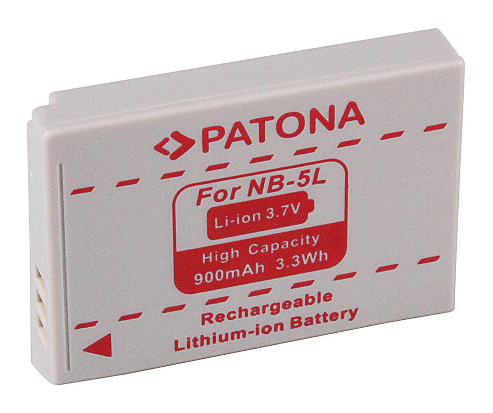 PATONA batteria per Canon IXUS 800 IS 850 IS 900 Ti NB-5L NB5L
