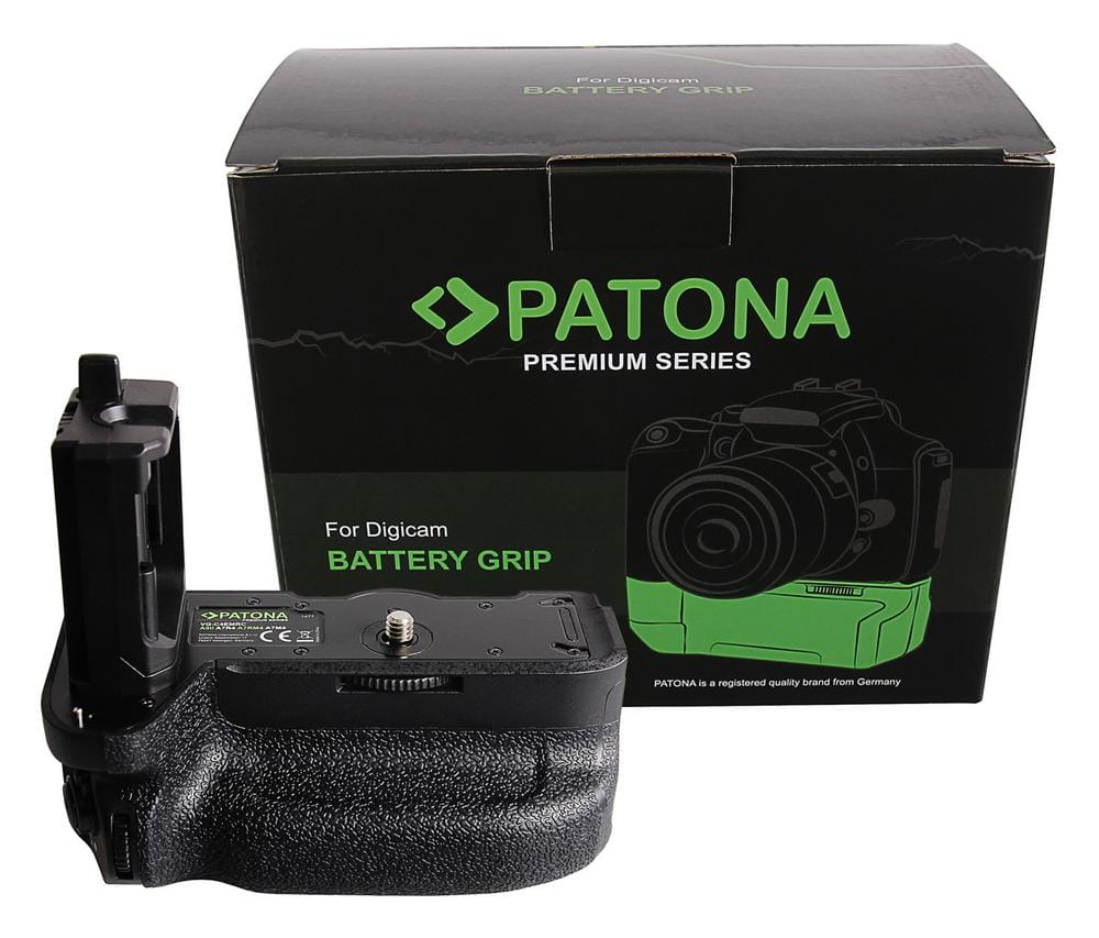 PATONA Premium Grip de Bateria VG-C4EMRC Sony A9II A7IV A7RIV para 2 x baterias NP-FZ100 incl. controle remoto