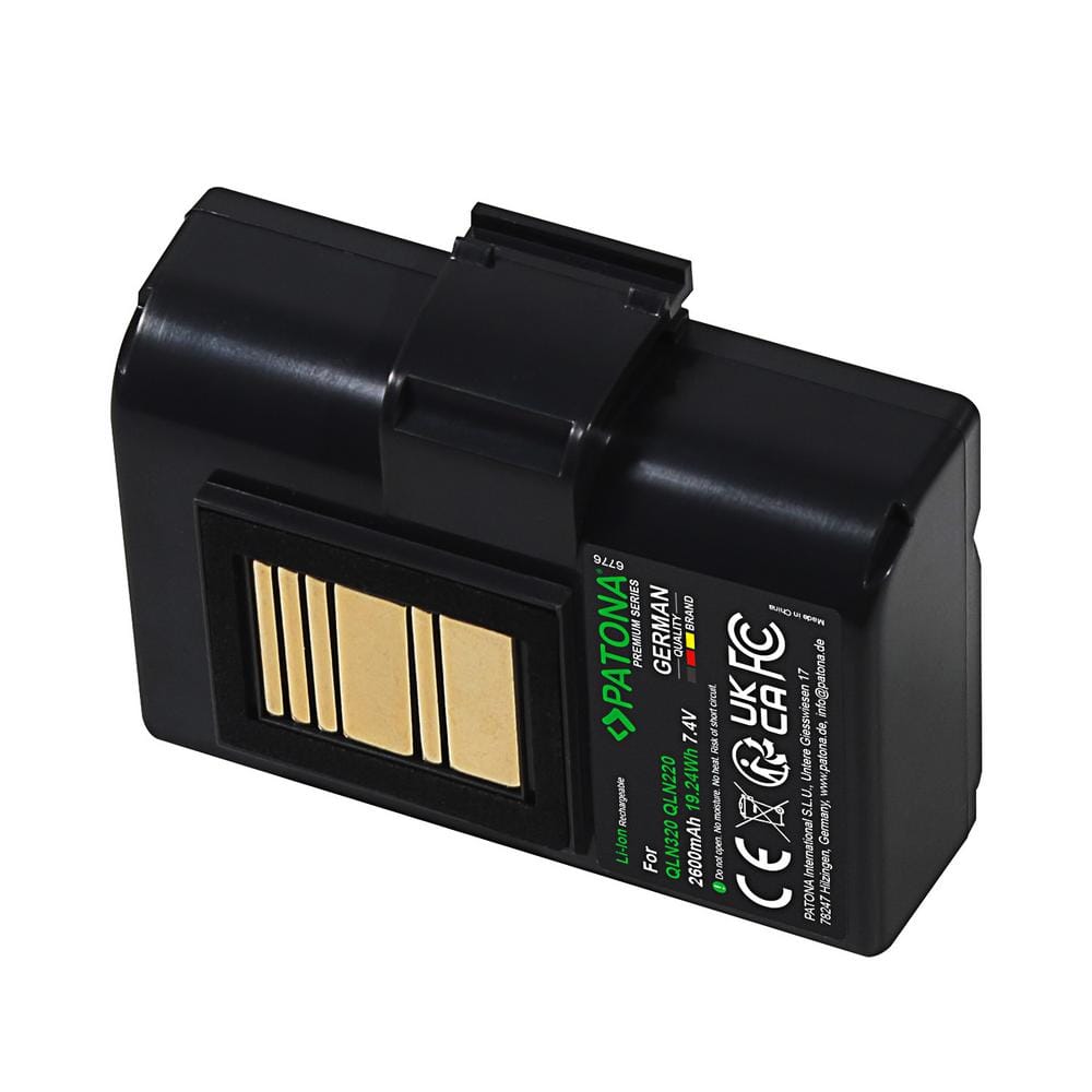 PATONA Batterie Premium pour Zebra QLN320 BTRY-MPP-34MA1-01 PATONA Batterie Premium pour Zebra QLN320 BTRY-MPP-34MA1-01