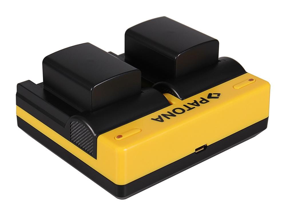 PATONA Dual Charger for Canon BP-808 FSxx FS10 FS-10 FS100 FS-100 FS11 FS-11 HF including Micro-USB Cable