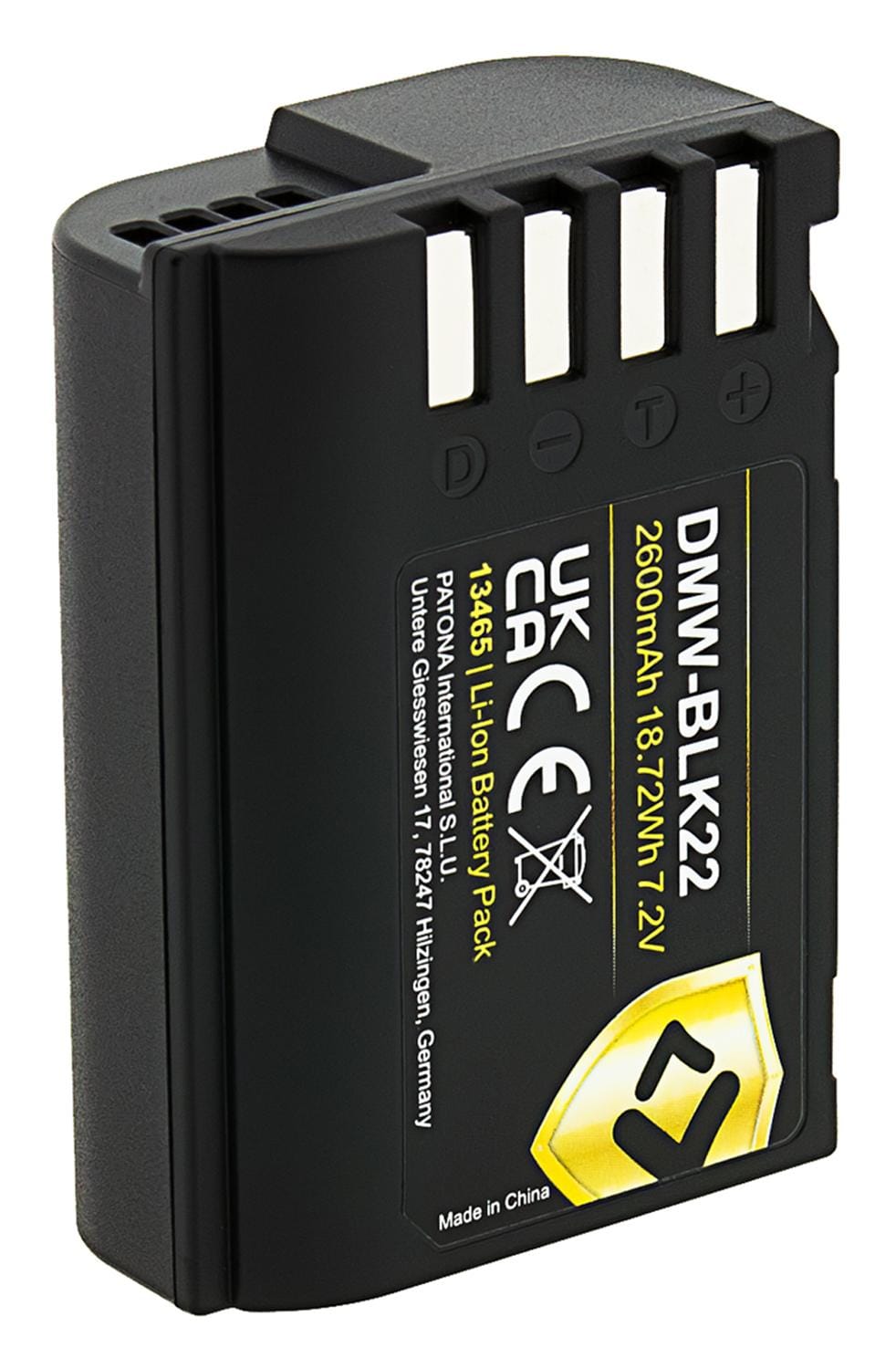 PATONA PROTECT bateria para Panasonic DMW‑BLK22 DC‑S5 G9 GH5 GH5S GH6