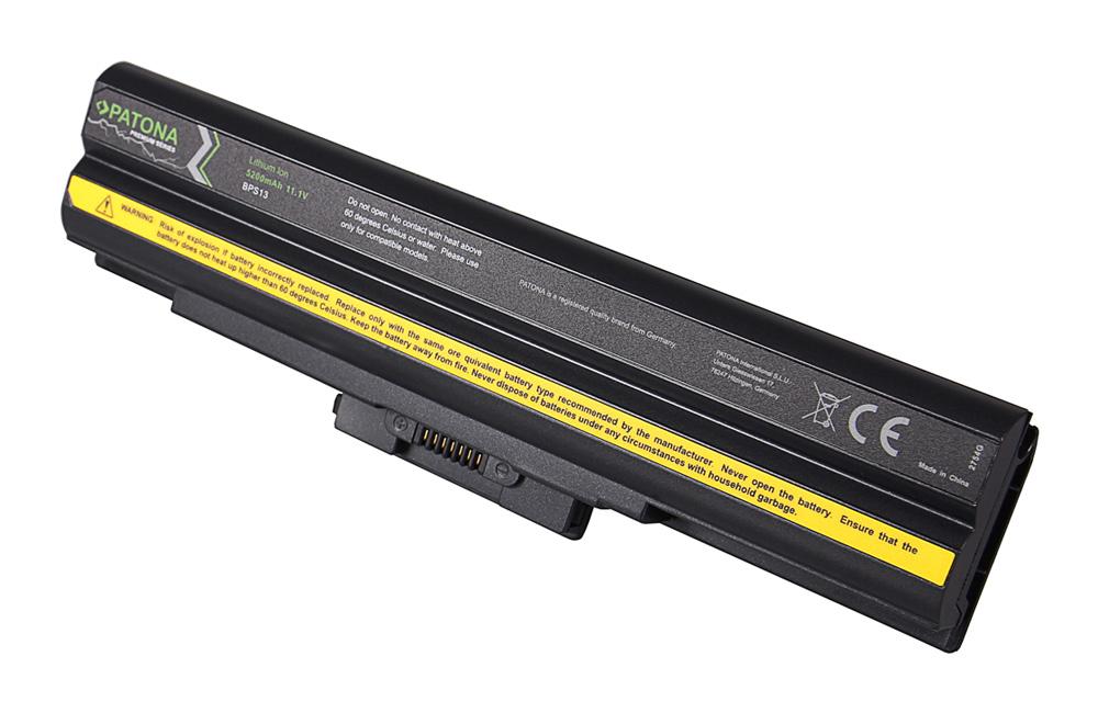 PATONA Premium Bateria para Sony BPS13 sem CD, preta, compatível com Vaio VGN CS11S P VGN CS11S Q VGP PATONA Premium Bateria para Sony BPS13 sem CD, preta, compatível com Vaio VGN CS11S P VGN CS11S Q VGP