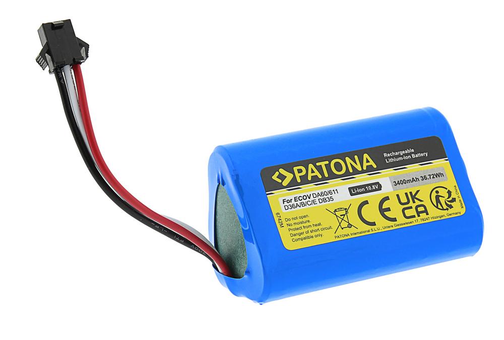 Batterie PATONA pour Ecovacs Deebot D36A D36B D36C D36E DA60 DA611 DB35 Batterie PATONA pour Ecovacs Deebot D36A D36B D36C D36E DA60 DA611 DB35