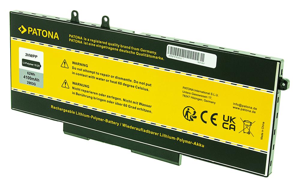 PATONA Battery for Dell Latitude 5410, 5511, 5401, 5501, 5411 and Precision 3540, 3541, 3551 (3HWPP) PATONA Battery for Dell Latitude 5410, 5511, 5401, 5501, 5411 and Precision 3540, 3541, 3551 (3HWPP)