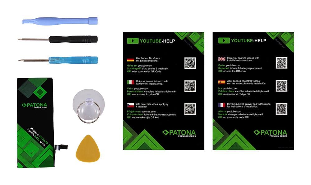 PATONA Premium Battery for Apple iPhone 6 616-0804 616-0805 616-0809 with Tool Set