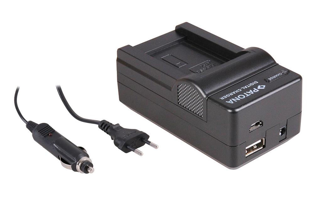 PATONA 4-in-1 Charger for Casio Exilim EX-Z150 Z155 Z250 NP70 NP-70