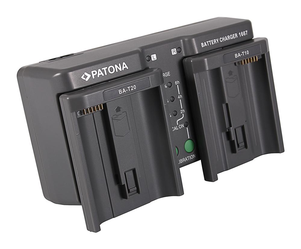 PATONA Dual Charger for Nikon EN-EL18 EN-EL4 LP-E4 BA-T10 BA-T20 MH-26