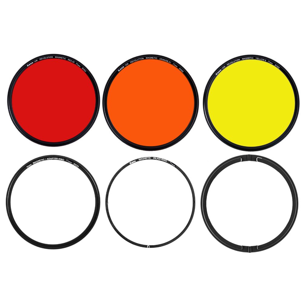 Zestaw magnetycznych czarno-białych okrągłych filtrów KW Revolution Zestaw magnetycznych czarno-białych okrągłych filtrów KW Revolution