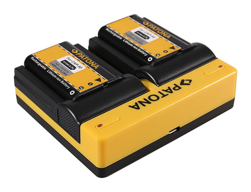 Chargeur Double PATONA pour Casio NP-90 Exilim EXH10 EX-H10 avec câble Micro-USB Chargeur Double PATONA pour Casio NP-90 Exilim EXH10 EX-H10 avec câble Micro-USB