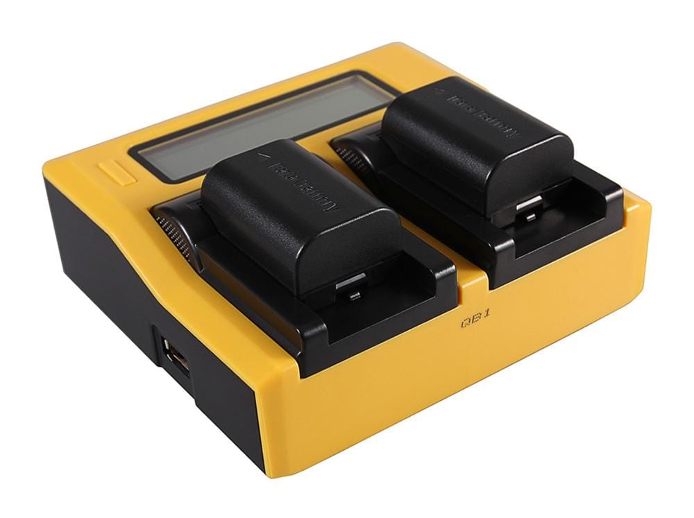 PATONA Caricatore Dual LCD USB per JVC BN-VG107U Everio GZHM965 GZ-HM965 GZHM970 GZ-HM970