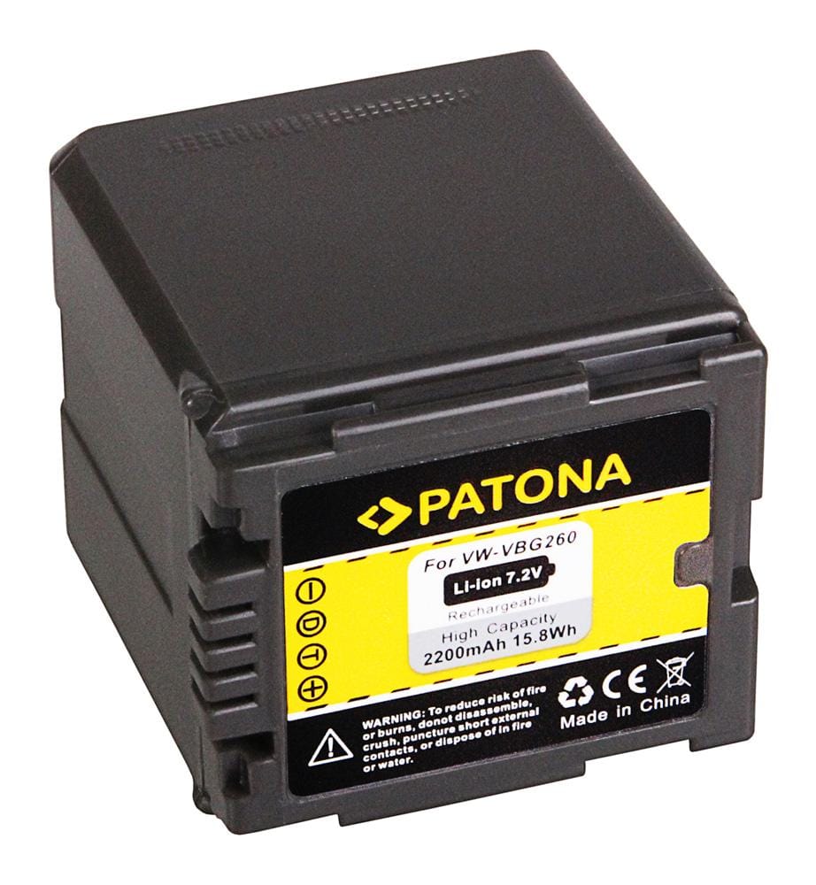 PATONA Batteria per Panasonic VW-VBG260 compatibile con VW-VBG070 e VW-VBG130