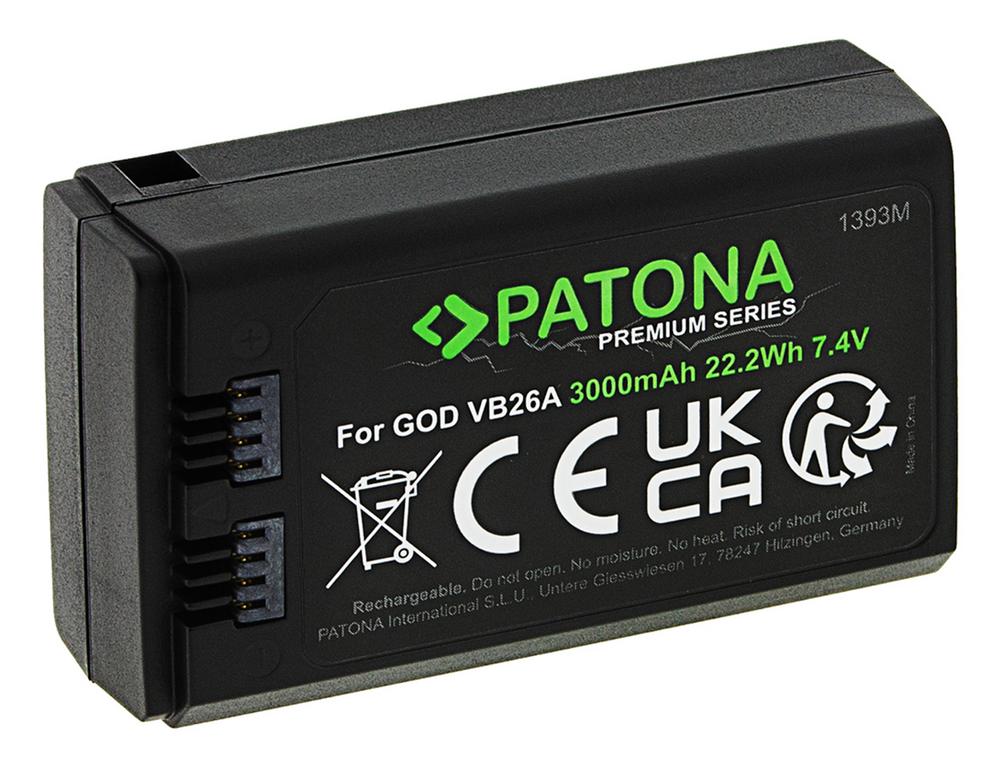 PATONA Premium Battery for Godox VB26 VB26A V850III V1 Flash Heads – Samsung Cells