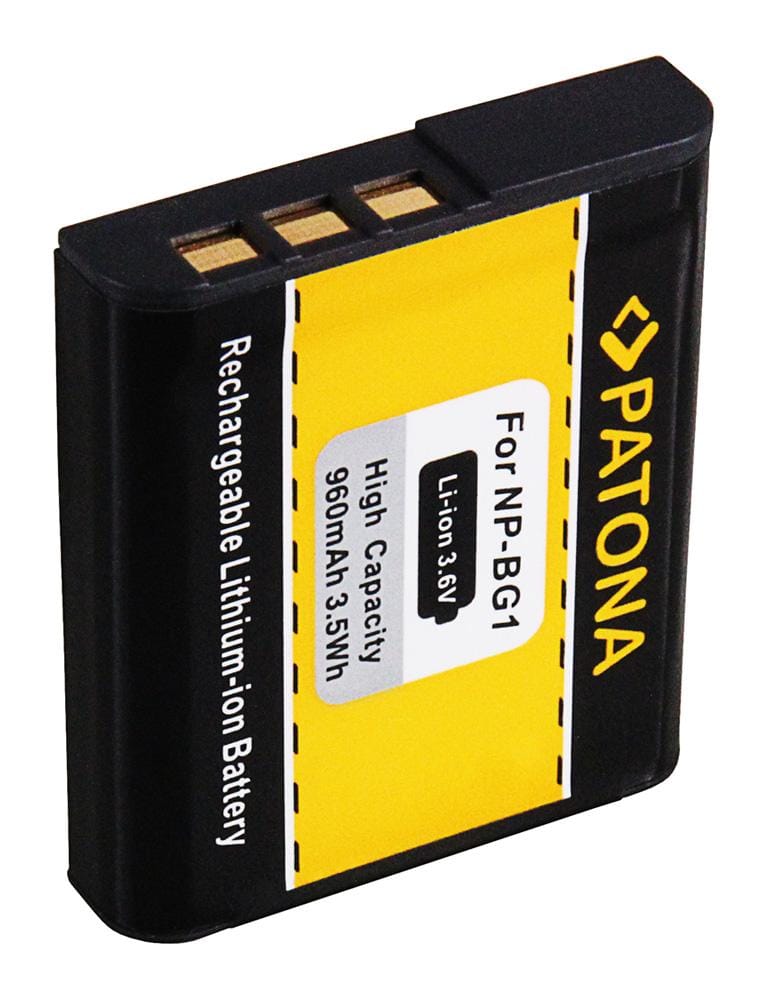 PATONA Batteria per Sony NP-BG1 DSC-N1 N2 H3 H7 H9 H10 T20 T25 W30 W35