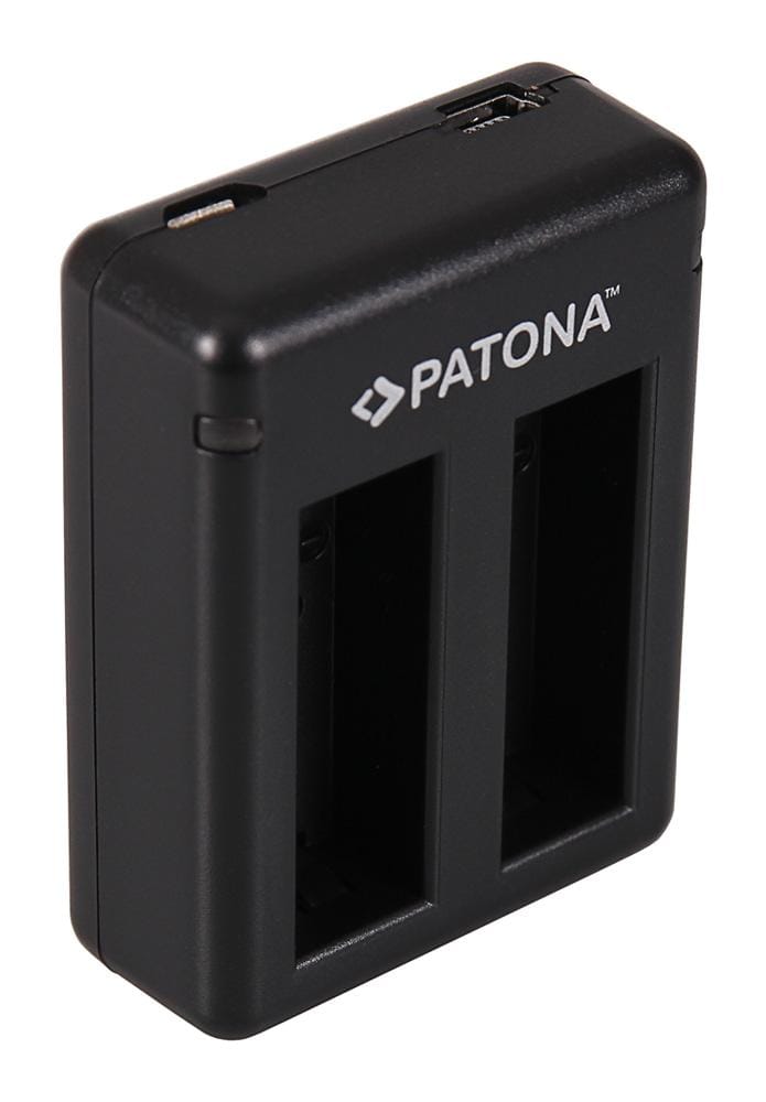 Carregador USB Dual PATONA para GoPro Hero 4 AHDBT-401 com cabo Mini-USB