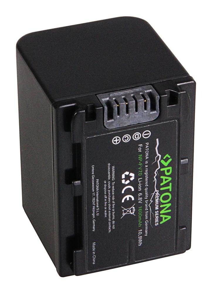 PATONA Batteria Premium per Sony NP-FV30 NP-FV50 NP-FV70 NP-FV100 DCR SR21E