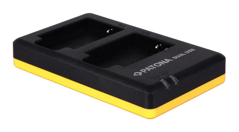 PATONA Dual Caricatore Rapido per Nikon EN-EL12 ENEL12 con Cavo Micro-USB