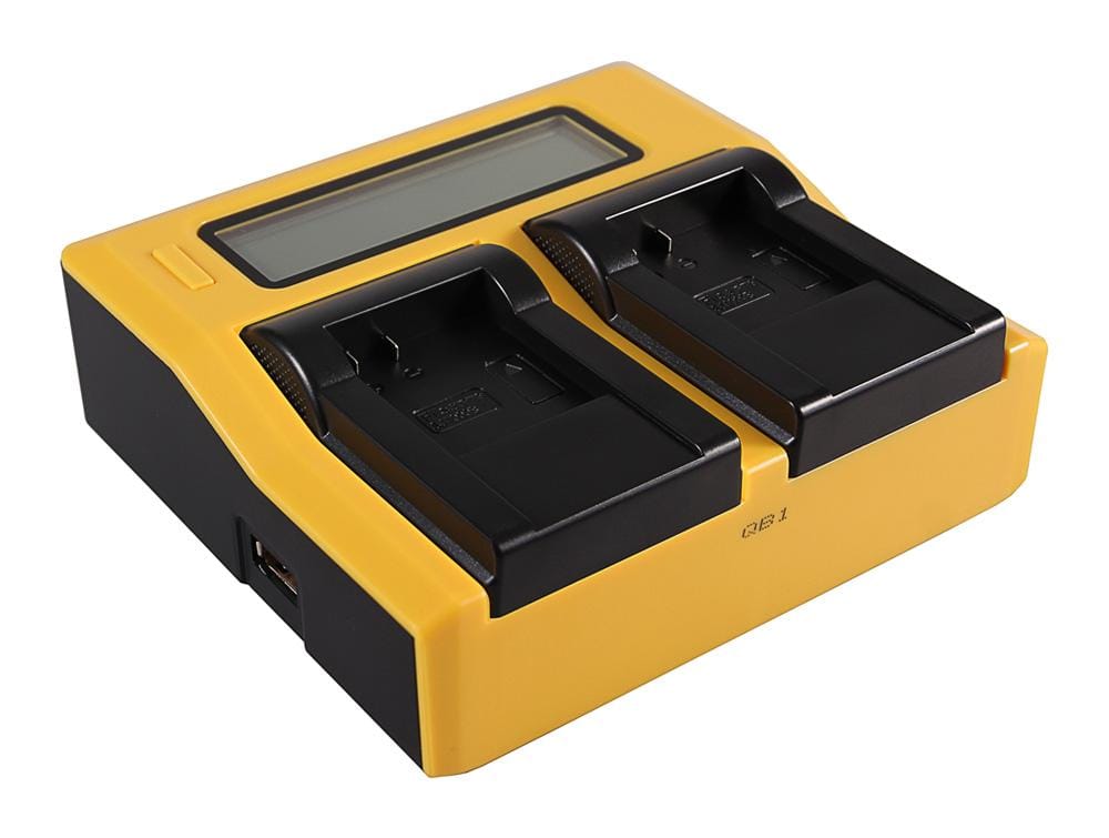 PATONA Carregador Dual LCD USB para Qumox SupTig 3 e SJ4000