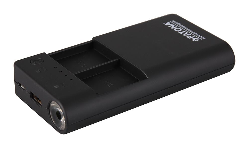 PATONA Powerbank per 2 batterie GoPro Hero 3, inclusa uscita USB