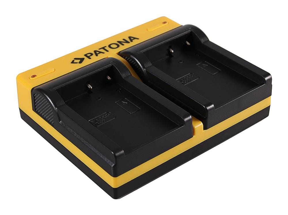 Chargeur Double PATONA pour Casio NP-90 Exilim EXH10 EX-H10 avec câble Micro-USB