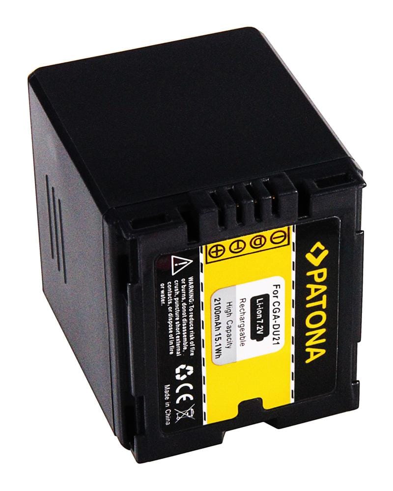 Batteria PATONA per Panasonic NV‑GS250 NV‑GS150 NV‑GS140 NV‑GS75 CGA‑DU21