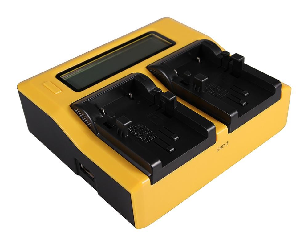 PATONA Carregador Dual LCD USB para Canon NB-1LH NP-600 Digital ELPH