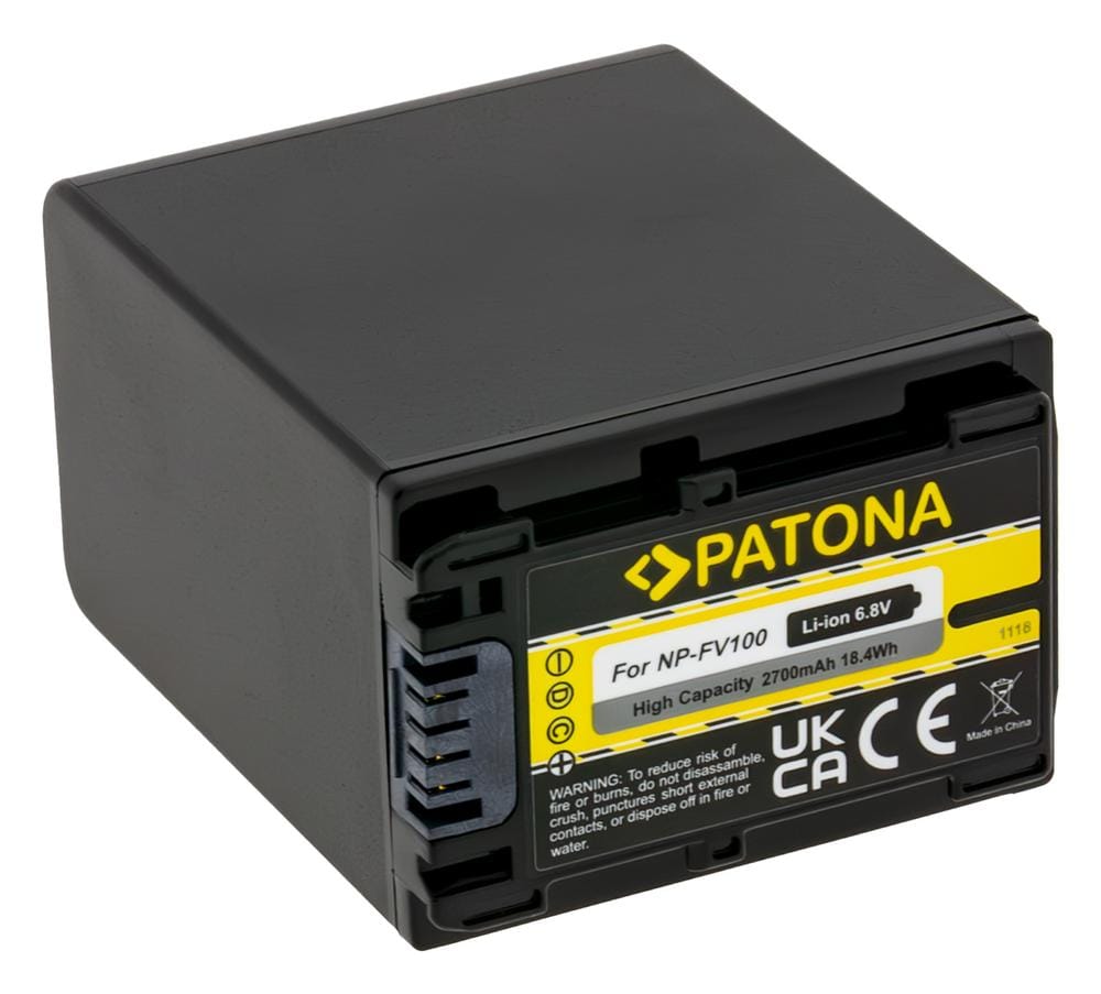 PATONA batteria per Sony HDR-CX110 HDR-CX170 NP-FV30 NP-FV50 NP-FV100 PATONA batteria per Sony HDR-CX110 HDR-CX170 NP-FV30 NP-FV50 NP-FV100