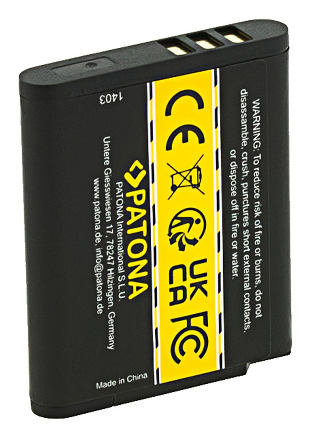 PATONA batteria per Pentax D‑Li96 WG‑1000 WG1000 PATONA batteria per Pentax D‑Li96 WG‑1000 WG1000
