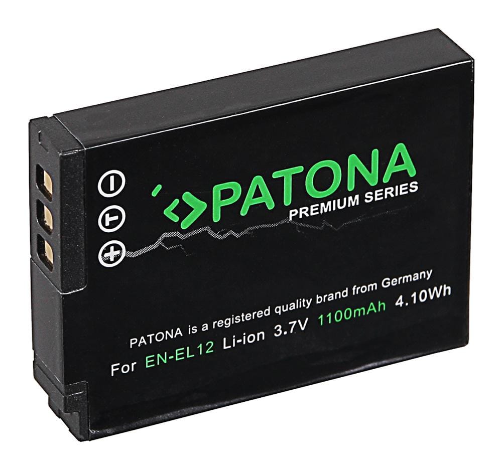 PATONA Premium Batteria per Nikon EN-EL12 CoolPix AW100 AW110 P300 P310 P330