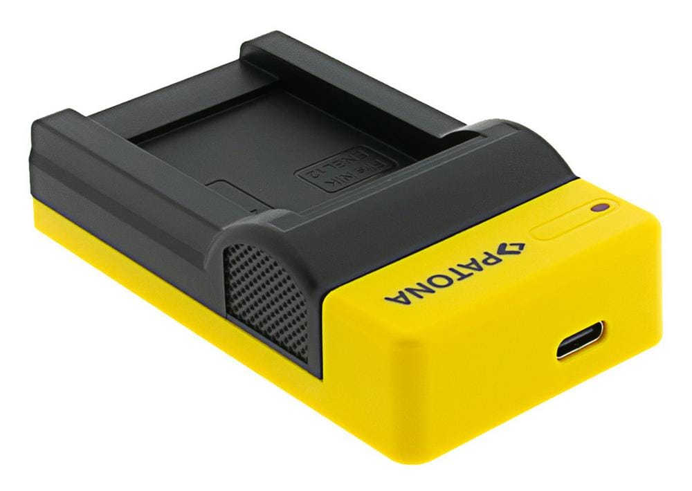 PATONA Slim Caricabatterie USB con Input USB‑C per Nikon EN‑EL12 e Coolpix AW100 AW1100 S6300 S8000 S9500 PATONA Slim Caricabatterie USB con Input USB‑C per Nikon EN‑EL12 e Coolpix AW100 AW1100 S6300 S8000 S9500