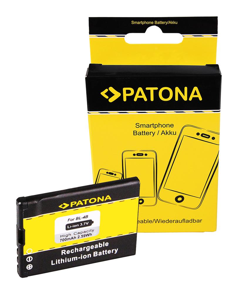 PATONA Battery for Nokia BL-4B Nokia 2630 2760 500 6111 7370 7373 7500
