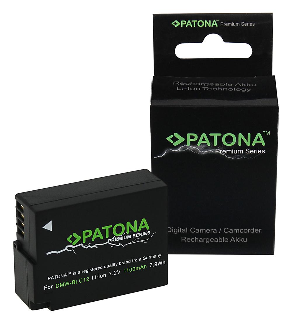 PATONA Batteria Premium per Panasonic DMW-BLC12 Lumix DMC FZ200 DMC G6 G5 GH2