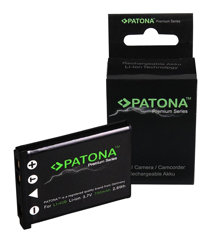 PATONA Bateria Premium para Olympus Li40B Olympus mju 700 720SW 725SW 730 PATONA Bateria Premium para Olympus Li40B Olympus mju 700 720SW 725SW 730
