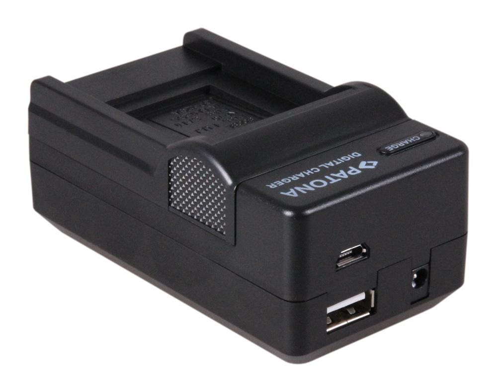 PATONA Carregador 4 em 1 para Panasonic DMW‑BCC12 CGA‑S005 S005E DMC‑FC01